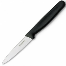 Victorinox - Nóż ostrze ząbkowane 8 cm czarny