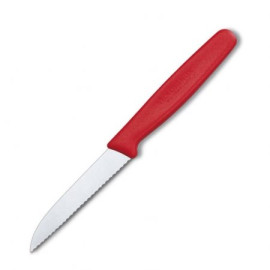 Victorinox - Nóż ostrze ząbkowane 8 cm czerwony