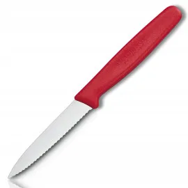 Victorinox - Nóż ostrze ząbkowane 8 cm czerwony