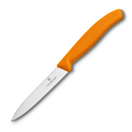 Nóż kuchenny Victorinox do jarzyn, gładki, 10 cm, pomarańczowy