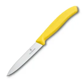 Nóż kuchenny Victorinox do jarzyn, gładki, 10 cm, żółty