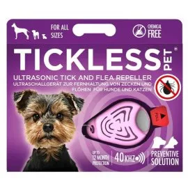 Urządzenie chroniące przed kleszczami TickLess dla zwierząt - różowy