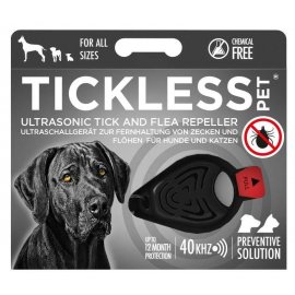 Urządzenie chroniące przed kleszczami TickLess dla zwierząt - czarny